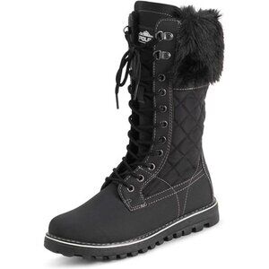 Women's Faux Fur Warm Thermal Waterproof Outdoor Walking Snow Winter Calf Boots